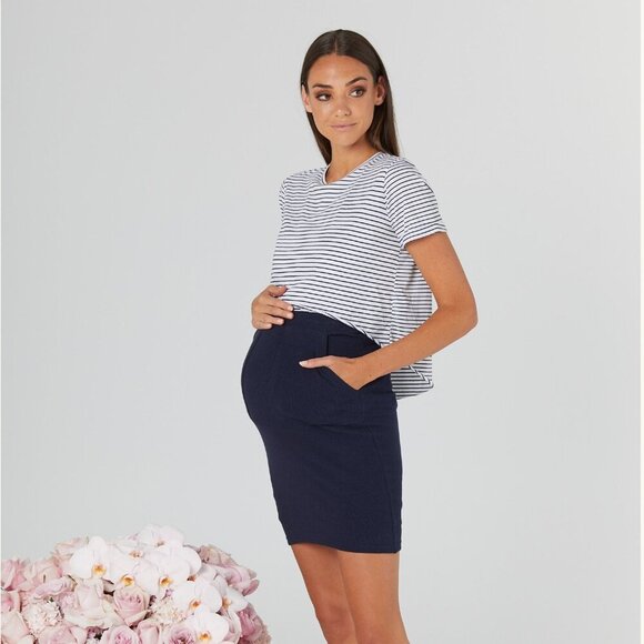 Legoe Heritage Maternity Nursing Tee t-shirt sage green 100% cotton size 4 / XL - Picture 5 of 11